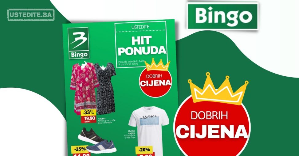 Bingo HIT PONUDA – akcija vrijedi do 14.5.2023.