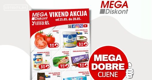 MEGA DISKONT vikend akcija 25-28.5.2023.