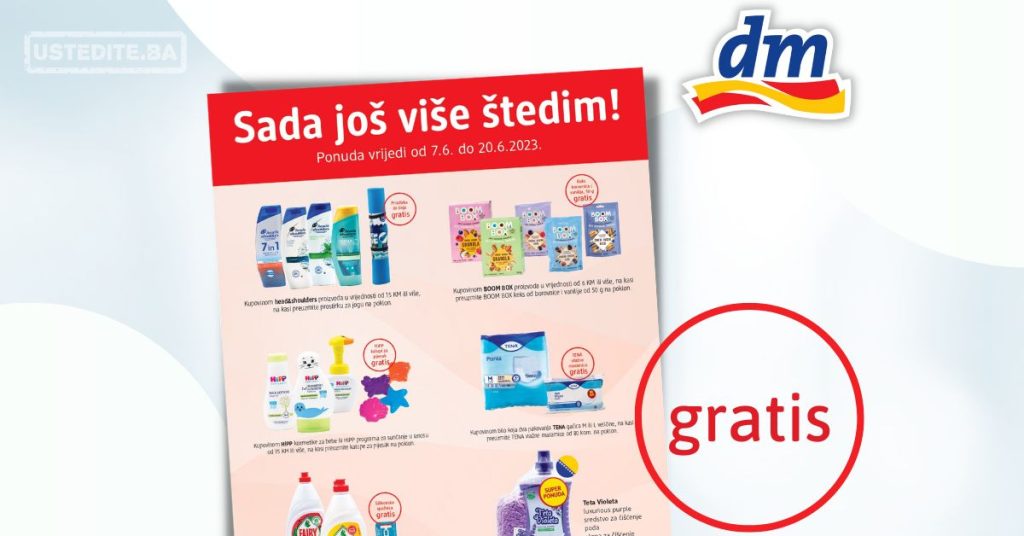 dm GRATIS za mene ⇢Sada još više štedim