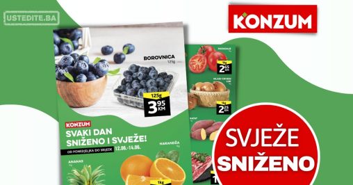 Konzum akcija SVJEŽA PONUDA 12-14.6.2023.