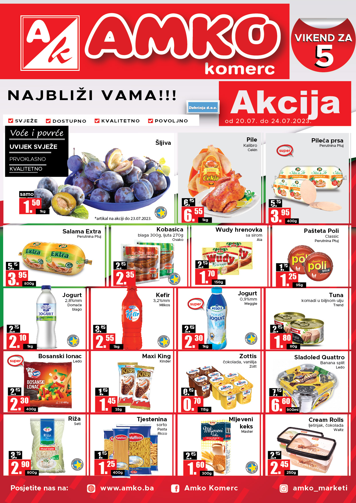 Amko vikend akcija 20-24.7.2023. 