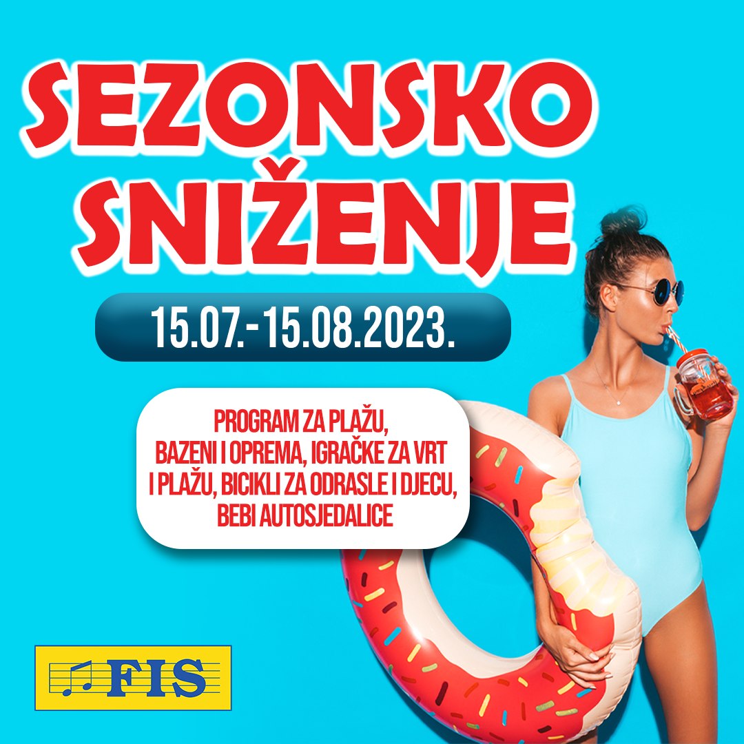 Fis SEZONSKO SNIŽENJE - akcija do 15.8.2023.