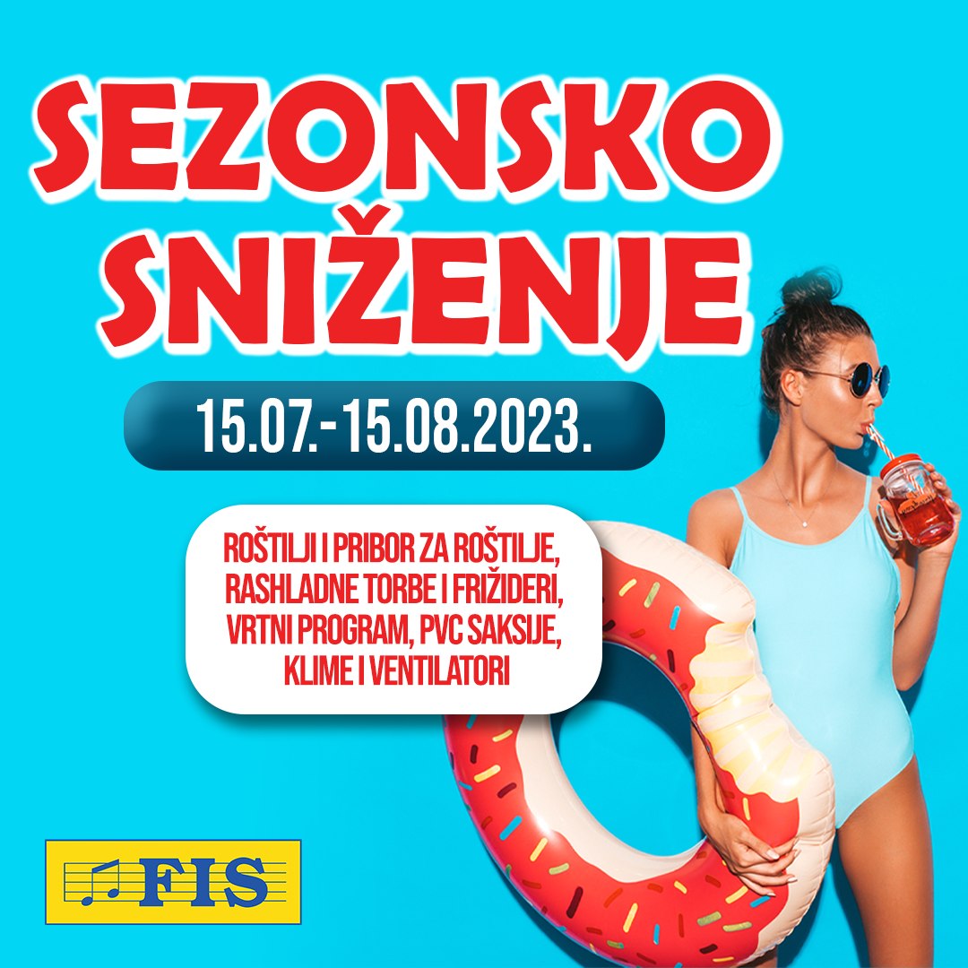 Fis SEZONSKO SNIŽENJE za ljetno osvježenje  - akcija do 15.8.2023. 