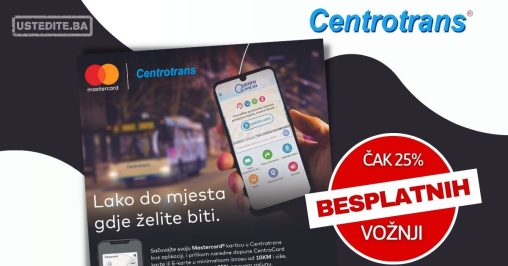 Čak 25% besplatnih vožnji uz CentroCard i Mastercard