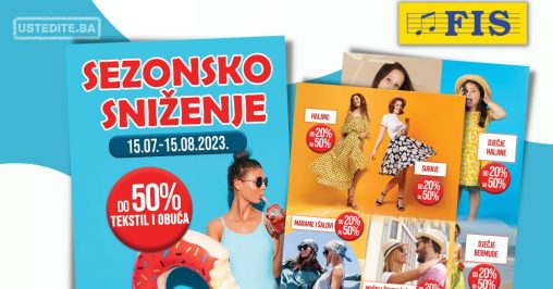 Fis SEZONSKO SNIŽENJE do 50% - akcija do 15.8.2023.