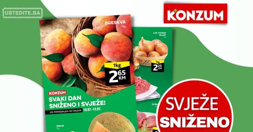 Konzum akcija SVJEŽA PONUDA 10-12.7.2-23.