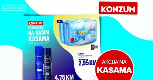 Konzum AKCIJA NA KASAMA 27-30.7.2023.