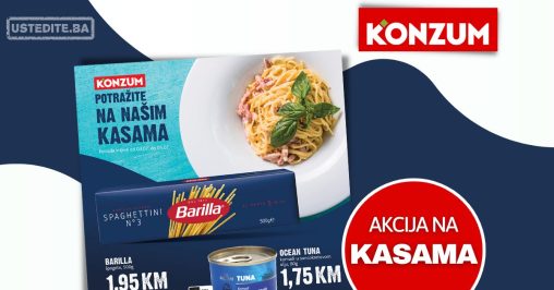 Konzum AKCIJA NA KASAMA 3-5.7.2023.