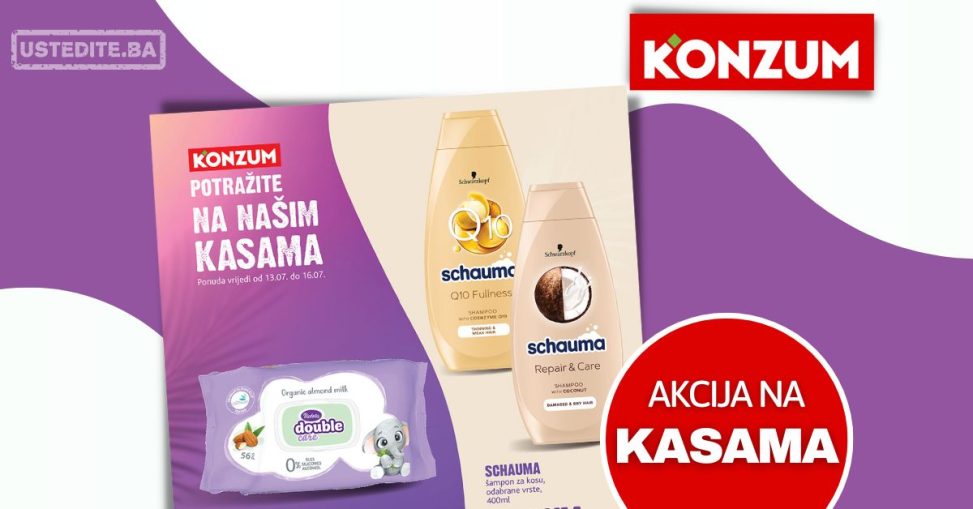 Konzum akcija na kasama 13-16.7.2023.