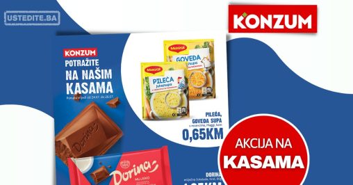 Konzum AKCIJA NA KASAMA 24-26.7.2023.