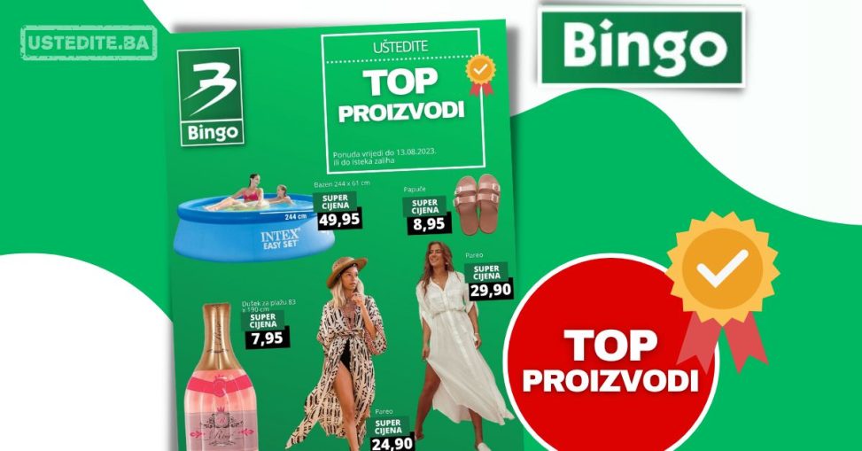 Bingo TOP PROIZVODI akcija do 13.8.2023.