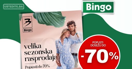 Bingo VELIKA SEZONSKA RASPRODAJA do 70%