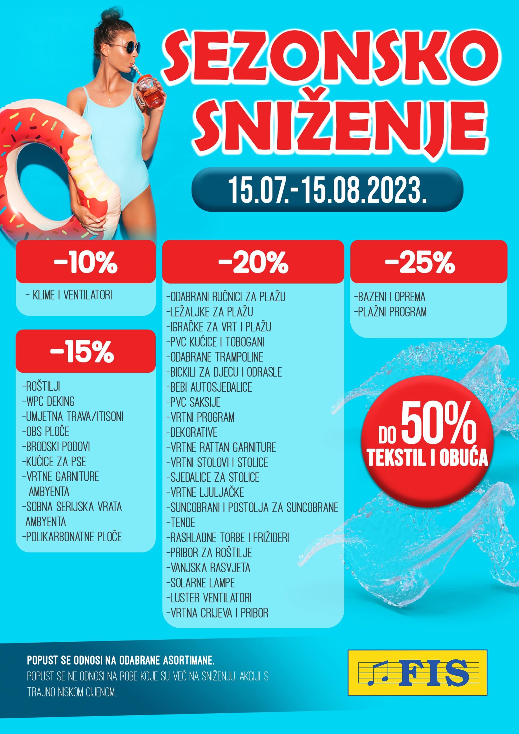 Fis SEZONSKO SNIŽENJE 15.7-15.8.2023. 