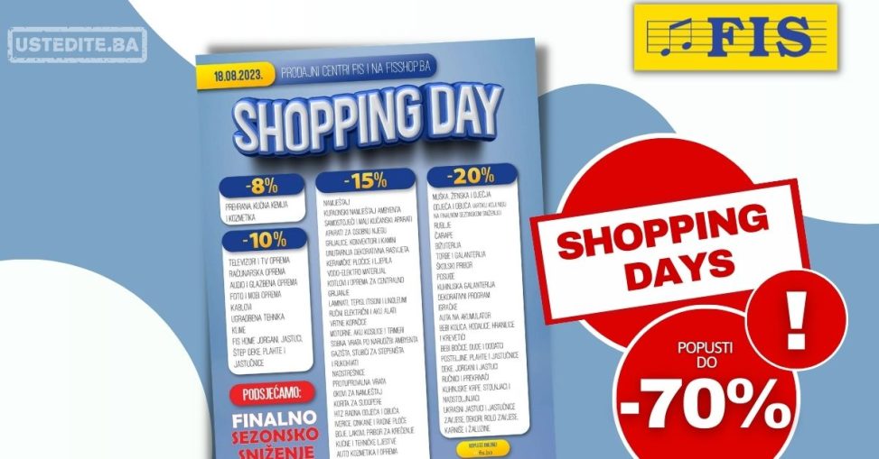 Fis SHOPPING DAY 18.8.2023.