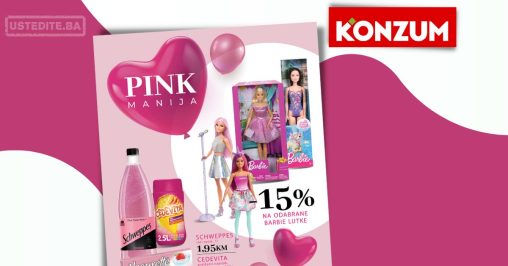 Konzum akcija ⇢PINK MANIJA - sniženje do 31.8.2023.