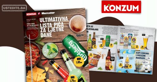 Konzum katalog PIĆA ZA LJETNE DANE 7-31.8.2023.