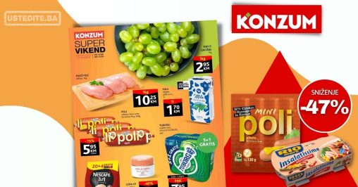 Konzum vikend akcija 10-13.8.2023.