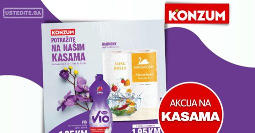 Konzum AKCIJA NA KASAMA 17-20.8.2023.