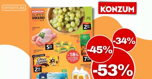 Konzum vikend akcija 31.8-3.9.2023.