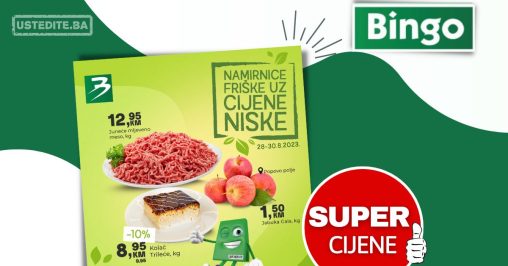 Bingo AKCIJA Namirnice friške cijene niske 28-30.8.2023.