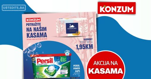 Konzum AKCIJA NA KASAMA 31.8-3.9.2023.