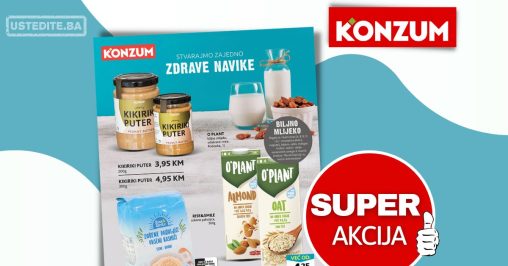 Konzum akcija ZDRAVE NAVIKE - sniženje do 10.9.2023.