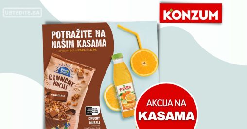 Konzum AKCIJA NA KASAMA 25-27.9.2023.