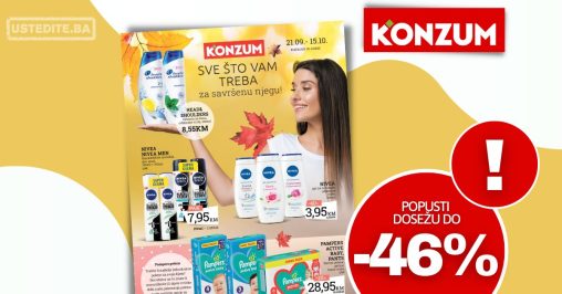 Konzum katalog SVE ZA SAVRSENU NJEGU 21.9-15.10.2023.