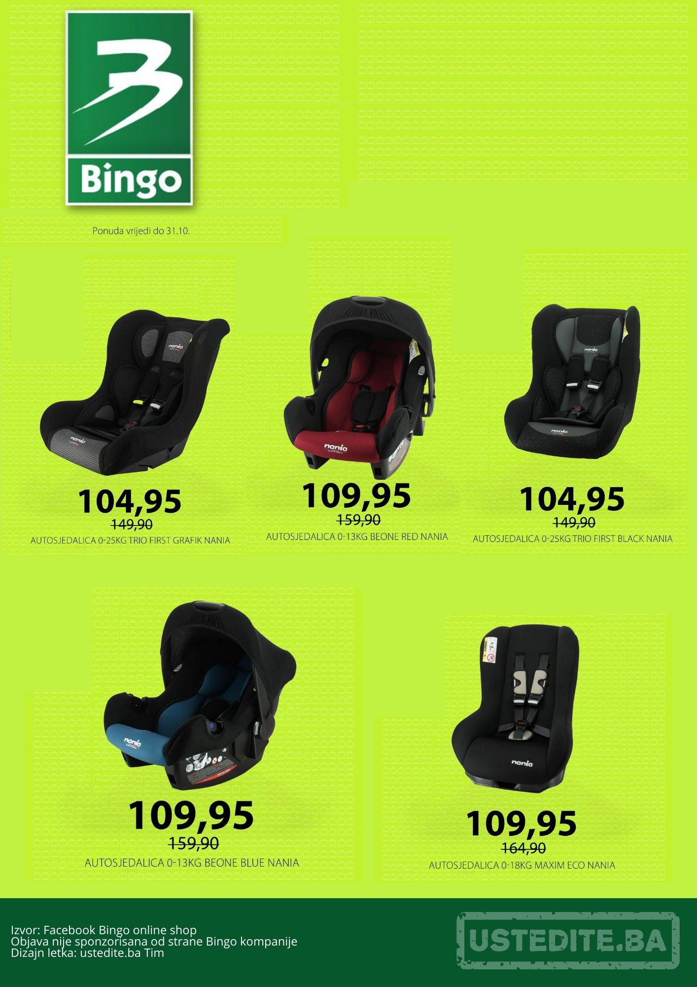 Bingo online shop - OPREMA ZA DJECU - sniženje do 31.10.2023.