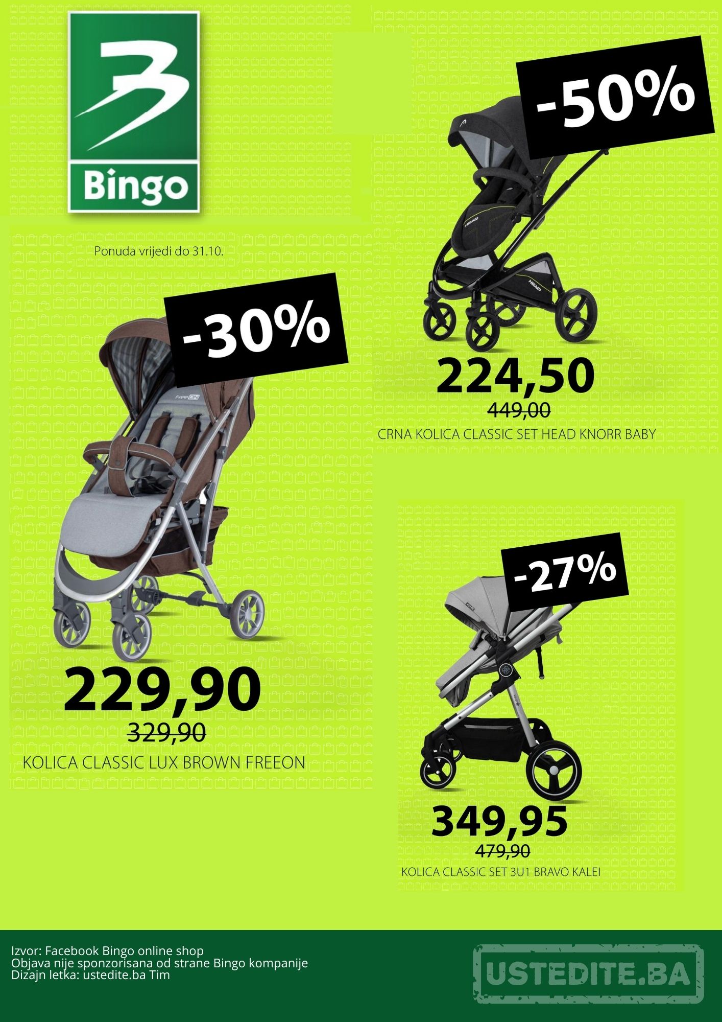 Bingo online shop - OPREMA ZA DJECU - sniženje do 31.10.2023. 
