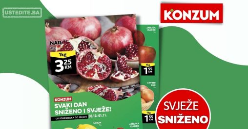 Konzum akcija SVJEŽA PONUDA 30.10-1.11.2023.