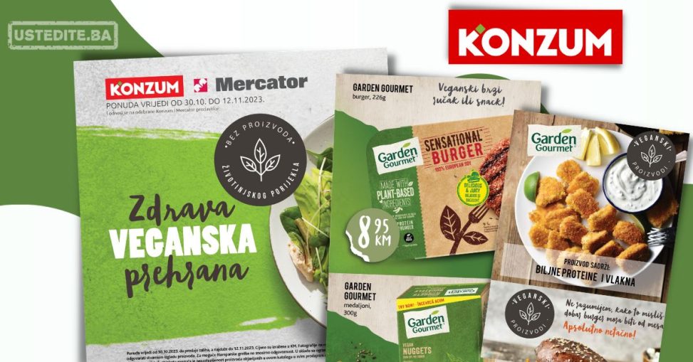 Konzum katalog Zdrava VEGANSKA prehrana! 30.10.-12.11.2023.