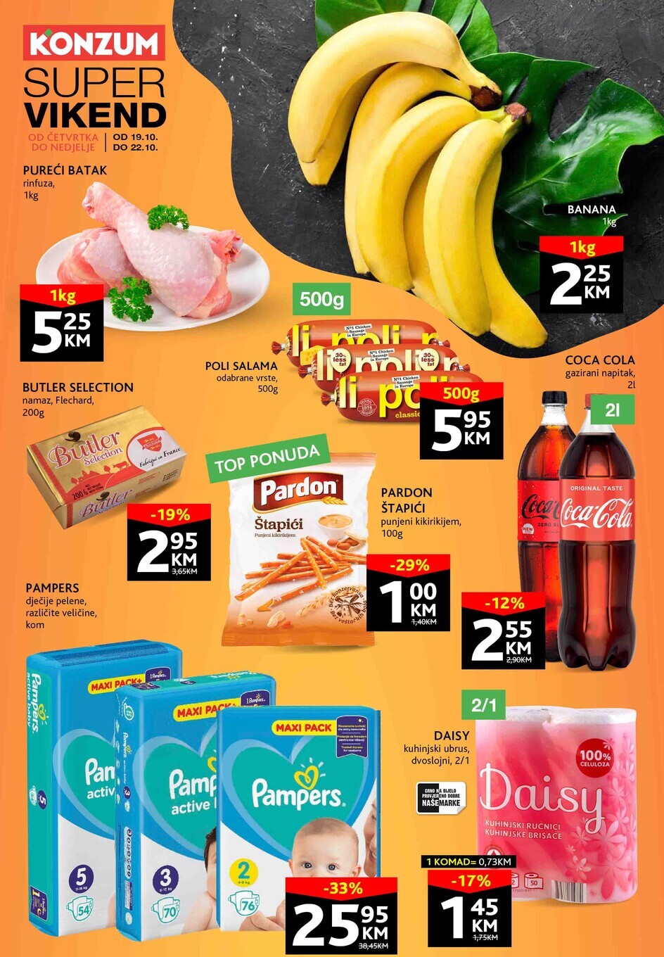 Konzum vikend akcija 19-22.10.2023. - ustedite.ba