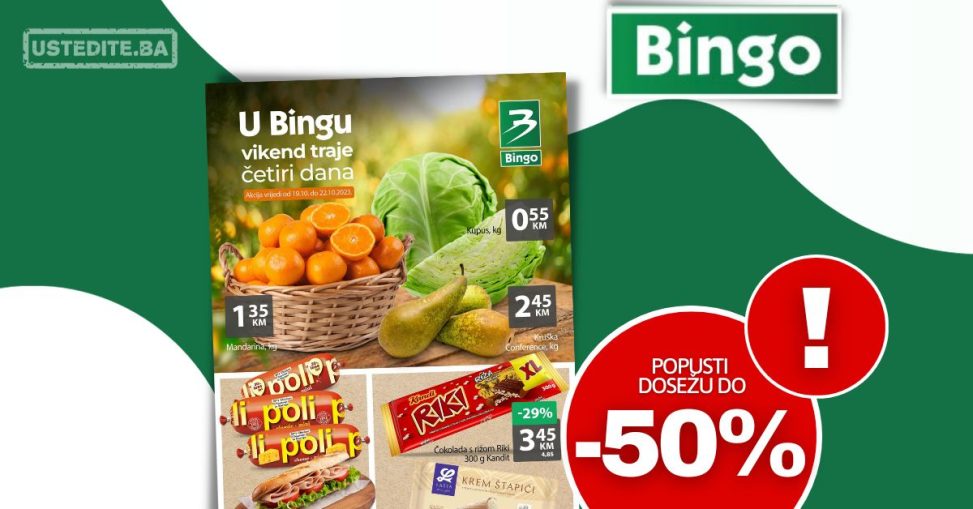 Bingo vikend akcija 19-22.10.2023.