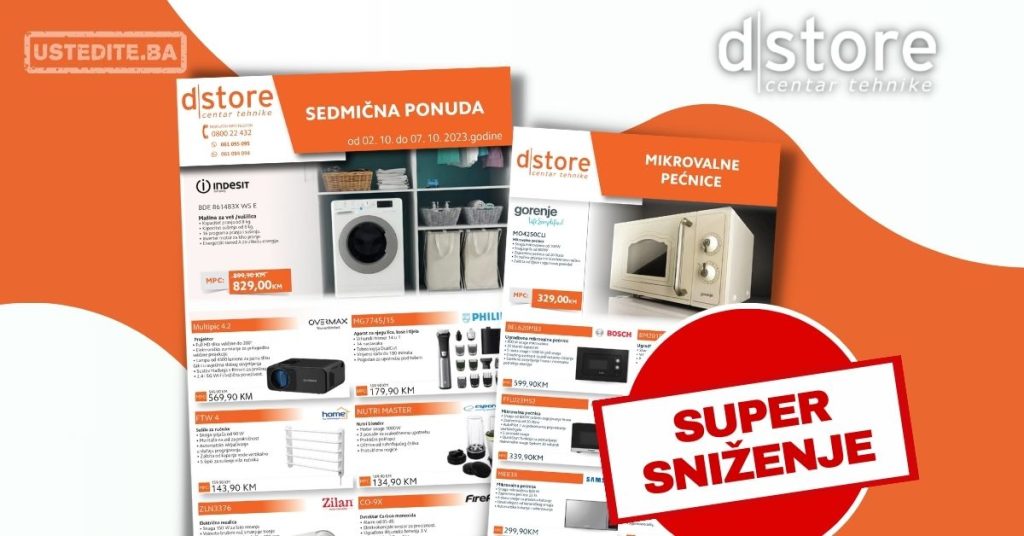 Dstore SEDMIČNA AKCIJA 2-7.10.2023.