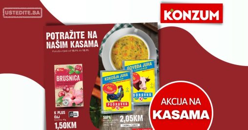 Konzum AKCIJA NA KASAMA 13-15.11.2023.