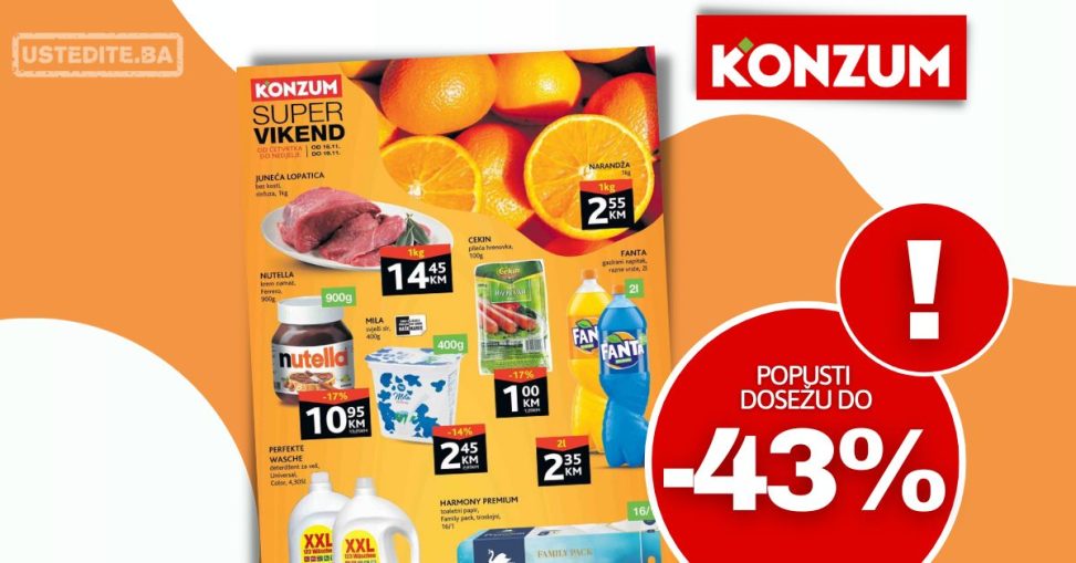 Konzum vikend akcija 16-19.11.2023.