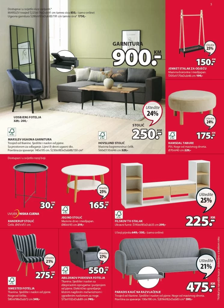 Jysk RASPRODAJA akcija do 31.1.2024. ustedite.ba