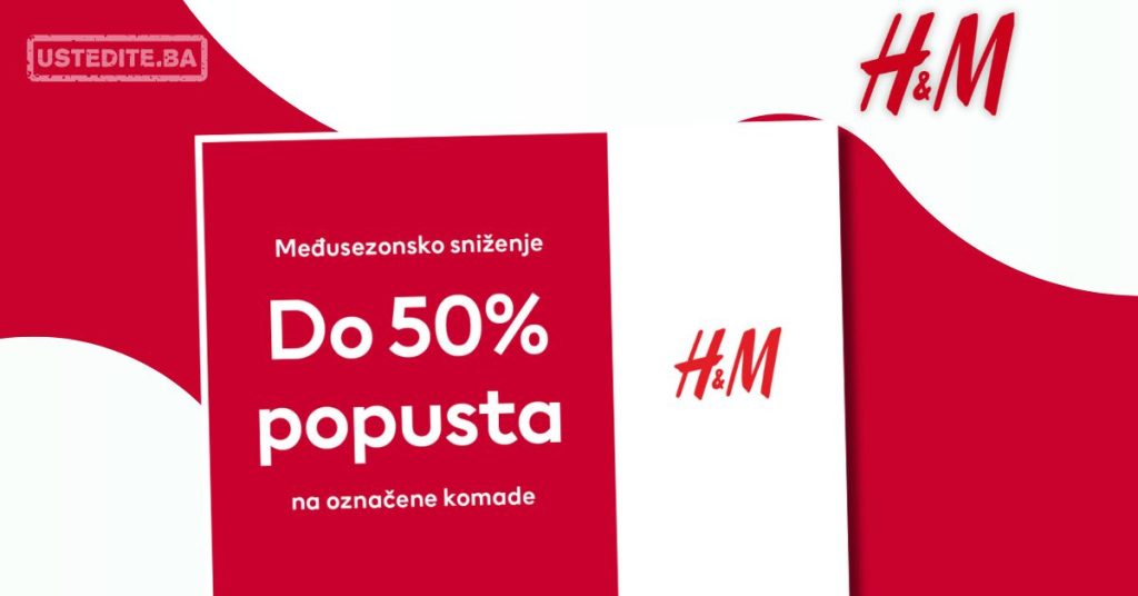 H&M sniženje do 50% 16-28.3.2024.