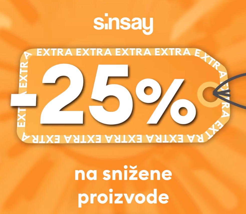Sinsay SNIŽENJE - Dodatnih 25% na već sniženo! 