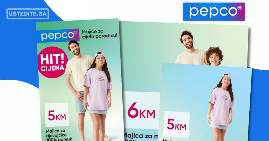 Pepco HIT CIJENA - MAJICE već od 5 KM - akcija do 24.4.2024.