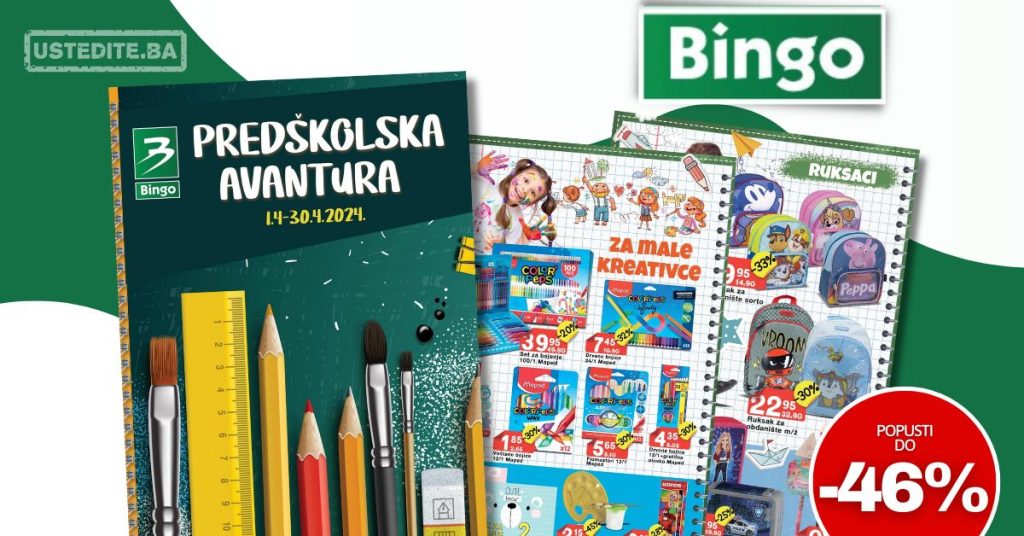 Bingo katalog PREDŠKOLSKA AVANTURA 1-30.4.2024.