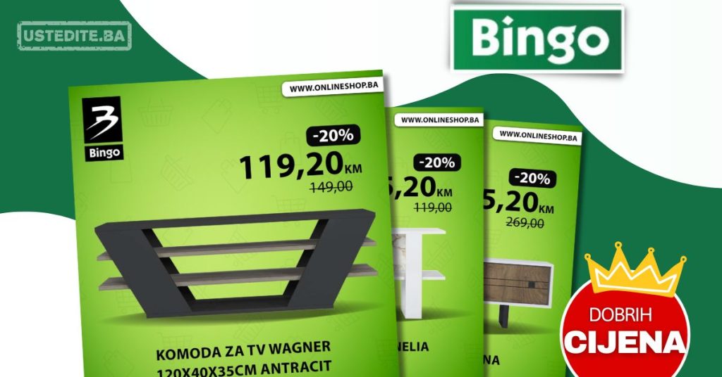 Bingo online shop TV KOMODE - april/maj 2024.