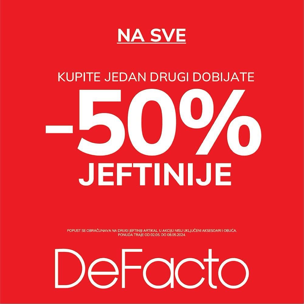 DeFacto SUPER AKCIJA 2-8.5.2024. 