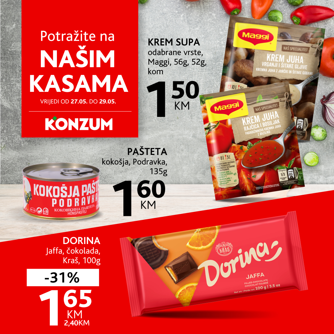 Konzum AKCIJA NA KASAMA 