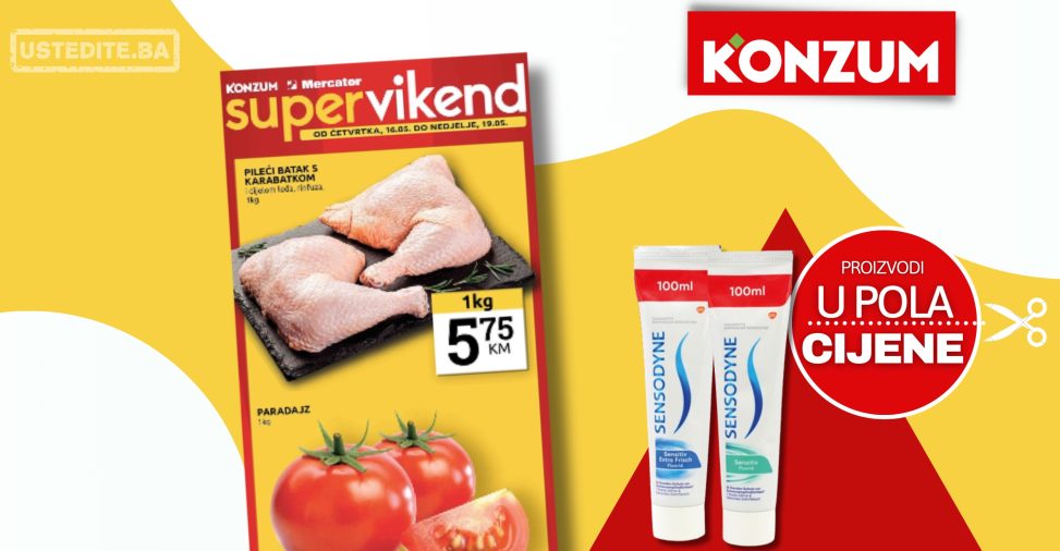 Konzum vikend akcija 16-19.5.2024.