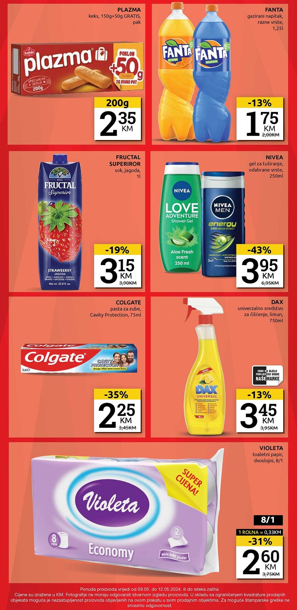 Konzum vikend akcija 9-12.5.2024.