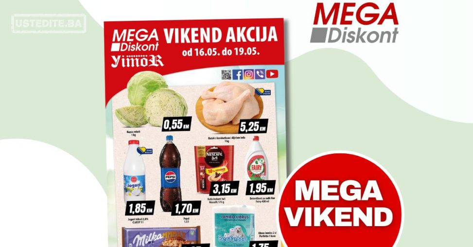 Mega Diskont vikend akcija 16-19.5.2024.