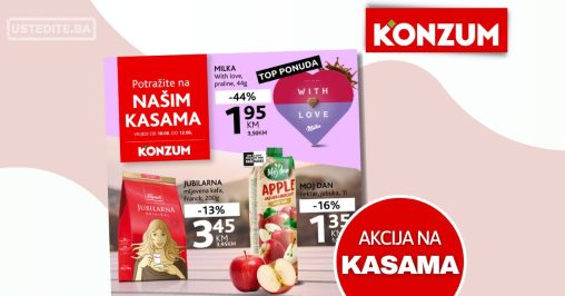 Konzum AKCIJA NA KASAMA 10-12.6.2024.