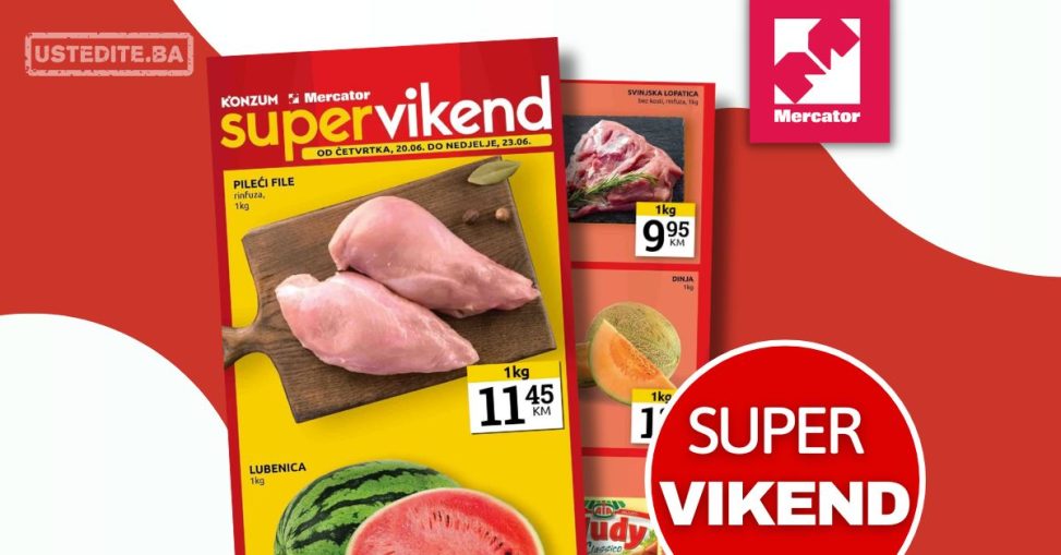 Mercator vikend akcija 20-23.6.2024.